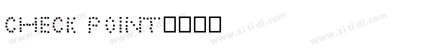 check point字体转换